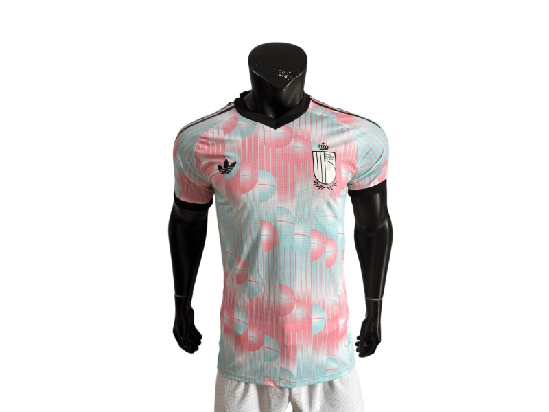 Belgium 2026 National Team Away Jersey - Pink/Blue Player Version