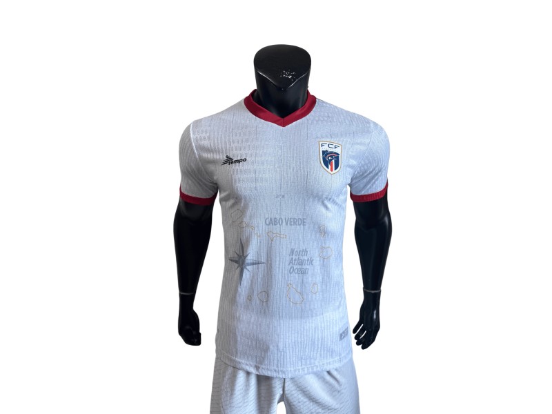 Cape Verde 2026 National Team Away Jersey - White Player Version