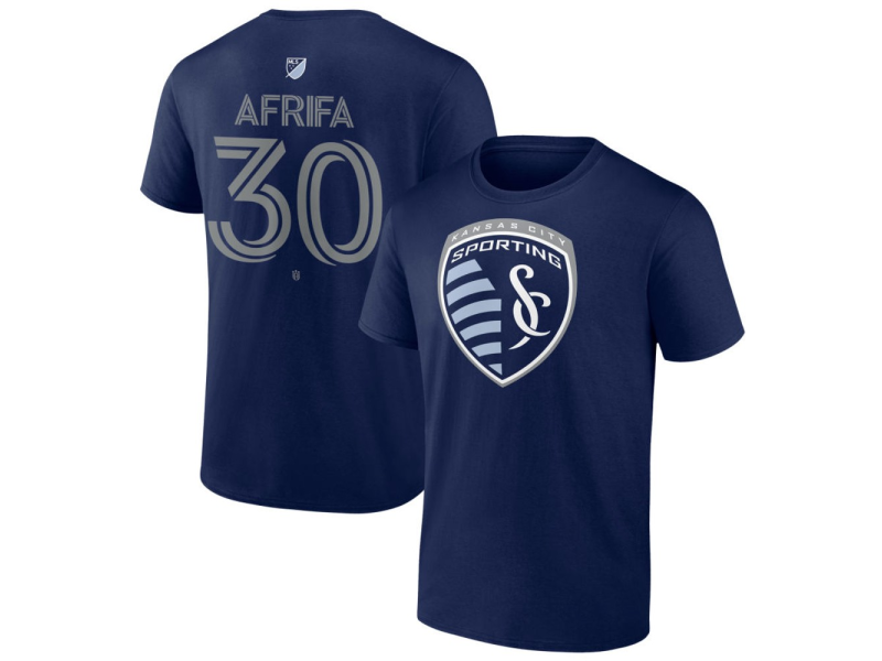 Youth Sporting Kansas City #30 Stephen Afrifa Team Authentic T-Shirt - Navy