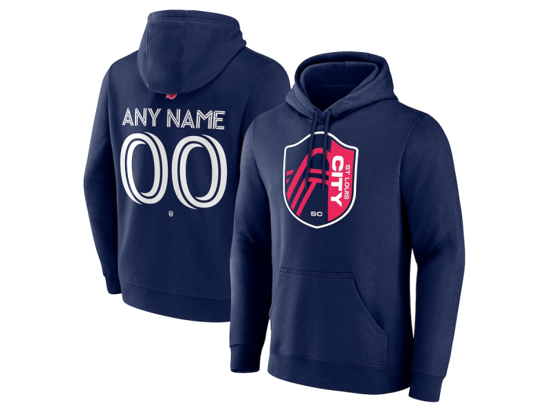 Youth St. Louis City SC #21 Rasmus Alm Team Authentic Pullover Hoodie - Navy
