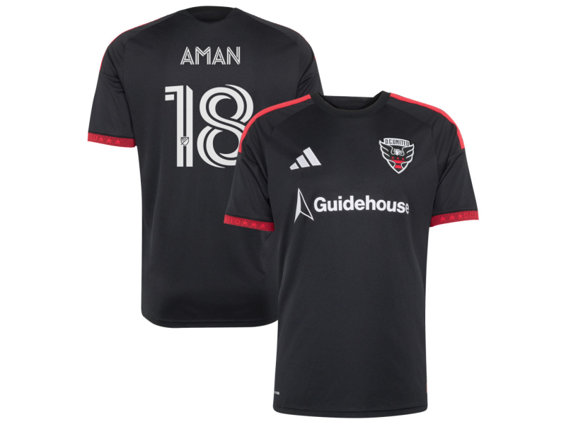 Richie Aman D.C. United 2026 Black-and-Red Edition Fan Version Jersey - Black