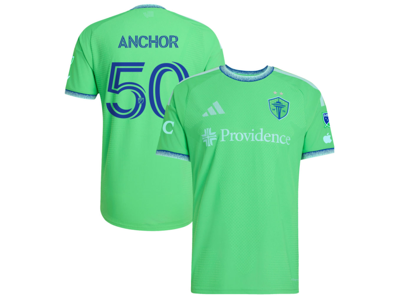 Max Anchor Seattle Sounders FC 2026 The Evergreen State Edition Player Version Jersey - Rave Green With Patch