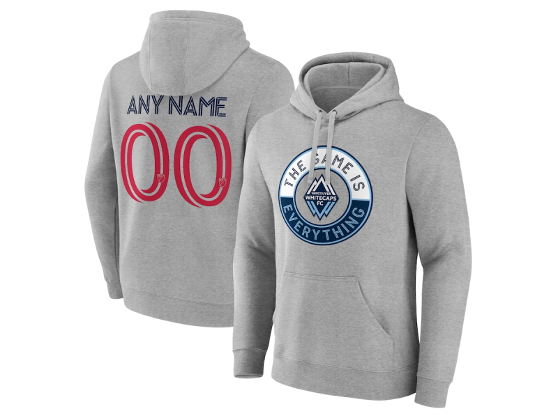 Men's Vancouver Whitecaps FC The Game Is Everything #50 Max Anchor Pullover Hoodie - Gray