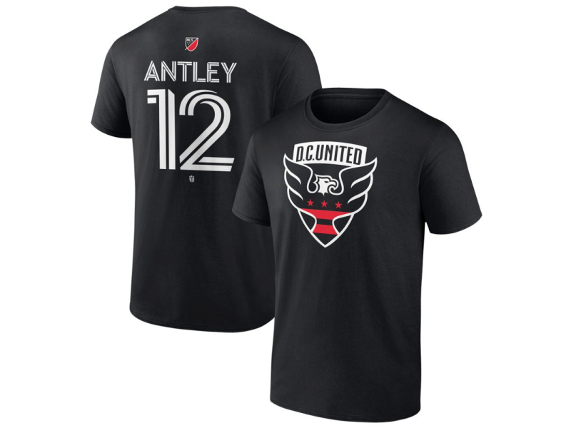 Youth D.C. United #12 Conner Antley Team Authentic T-Shirt - Black