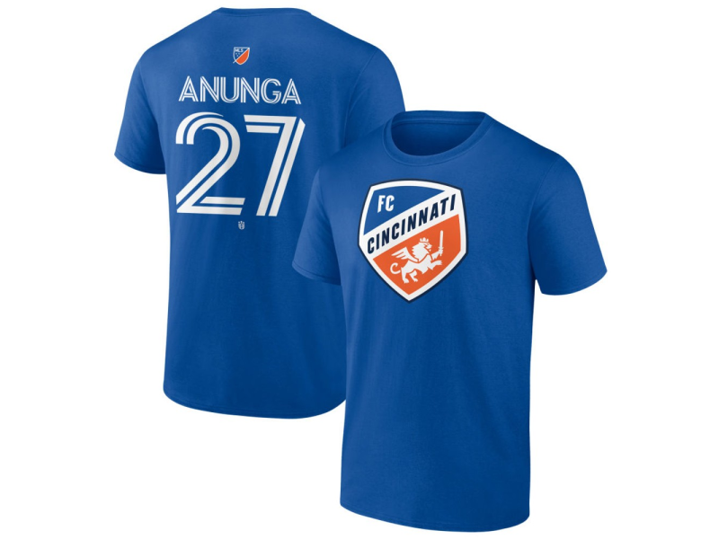 Men's FC Cincinnati #27 Brian Anunga Team Authentic T-Shirt - Royal
