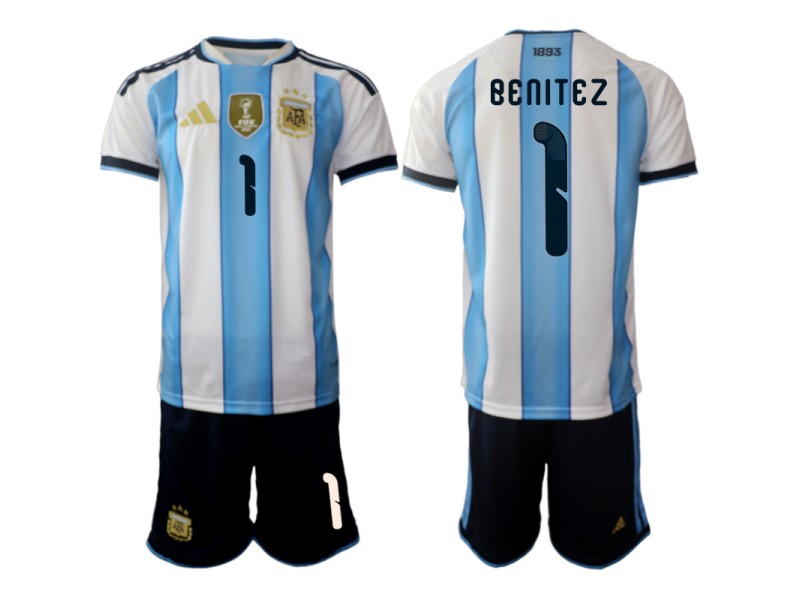 BENITEZ Argentina 2026 World Cup Home Fan Jersey - Blue/White