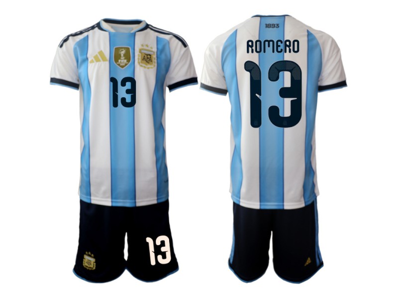 ROMERO Argentina 2026 World Cup Home Fan Jersey - Blue/White