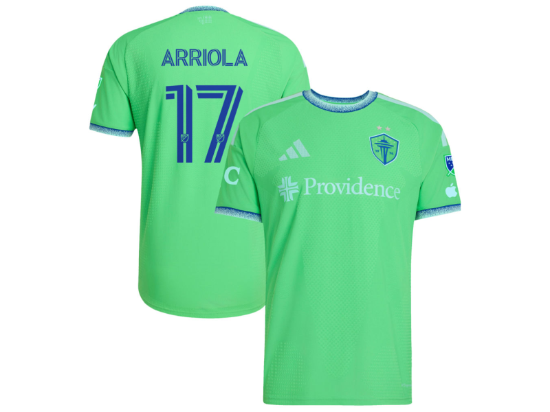 Paul Arriola Seattle Sounders FC 2026 The Evergreen State Edition Player Version Jersey - Rave Green With Patch