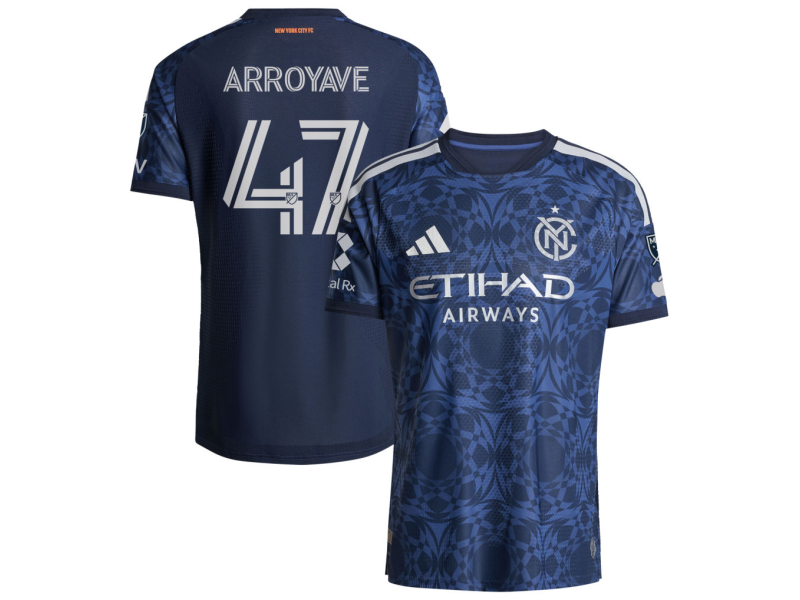 Jacob Arroyave New York City FC 2026 The All Nations Edition Player Version Jersey - Blue With Patch