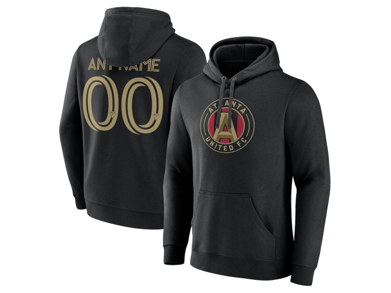 Men's Atlanta United FC Custom Pullover Hoodie - Black