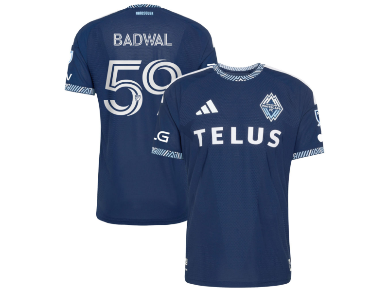 Jeevan Badwal Vancouver Whitecaps FC 2026 The Coastal Player Version Jersey - Blue With Patch