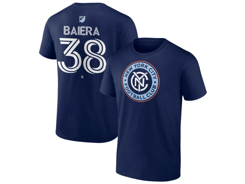Men's New York City FC #38 Drew Baiera Team Authentic T-Shirt - Navy