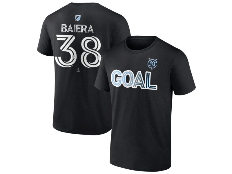 Youth New York City FC Goal #38 Drew Baiera T-Shirt - Black