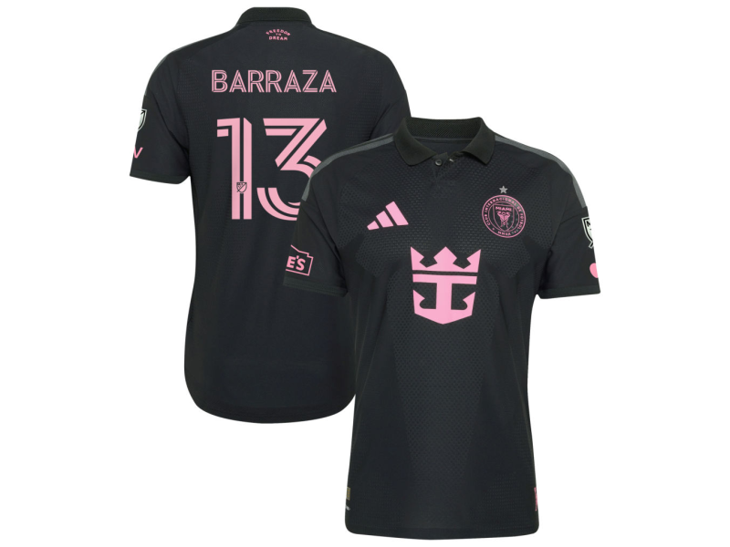Luis Barraza Inter Miami CF 2026 Presagio Player Version Jersey - Black With Patch
