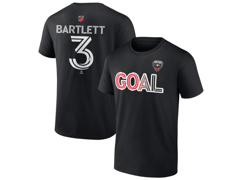 Men's D.C. United Goal #3 Lucas Bartlett T-Shirt - Black