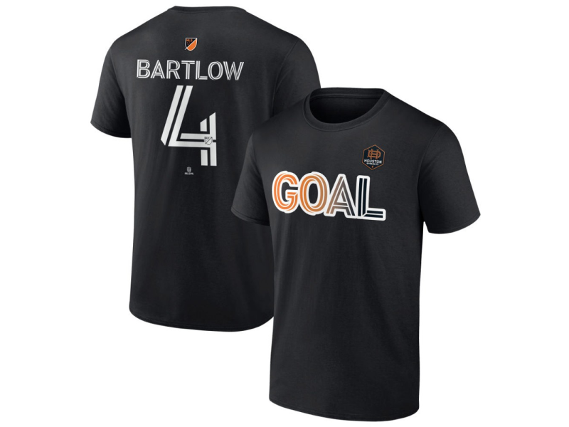 Youth Houston Dynamo FC Goal #4 Ethan Bartlow T-Shirt - Black