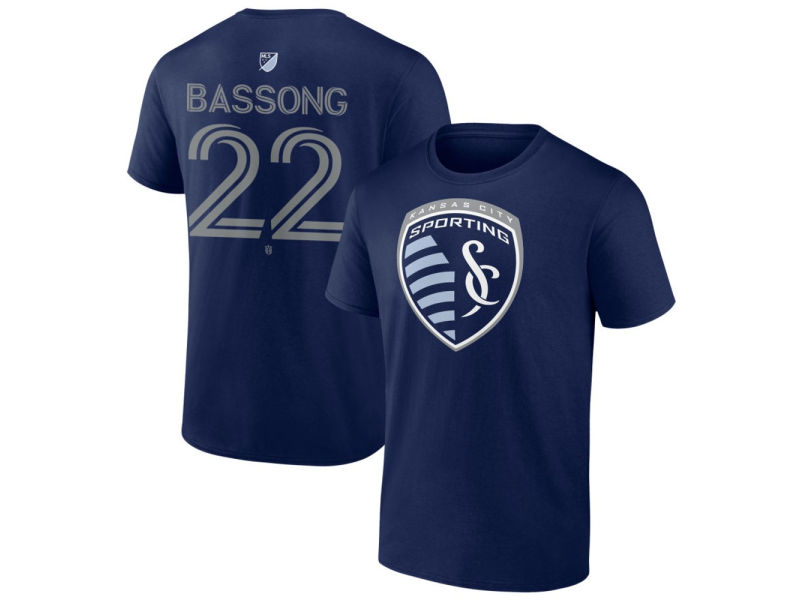 Youth Sporting Kansas City #22 Zorhan Bassong Team Authentic T-Shirt - Navy