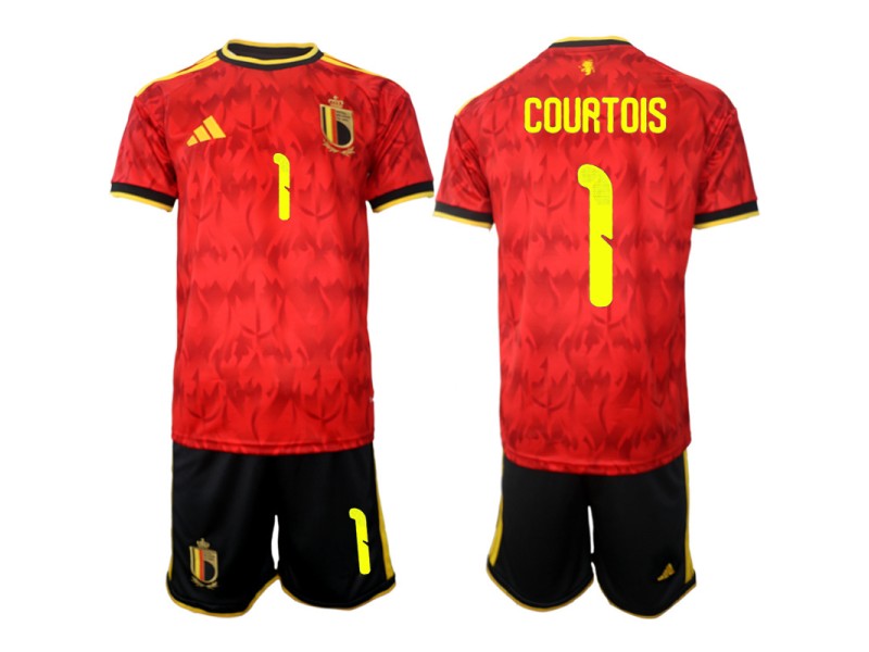 COURTOIS Belgium 2026 World Cup Home Fan Jersey - Red