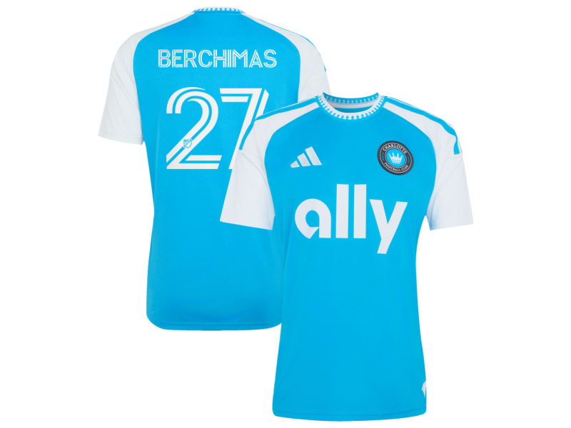 Nimfasha Berchimas Charlotte FC 2026 Carolina Kit: Crowns Up Fan Version Jersey - Blue