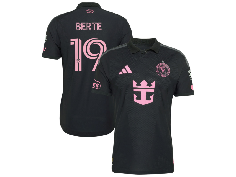 German Berterame Berte Inter Miami CF 2026 Presagio Player Version Jersey - Black With Patch