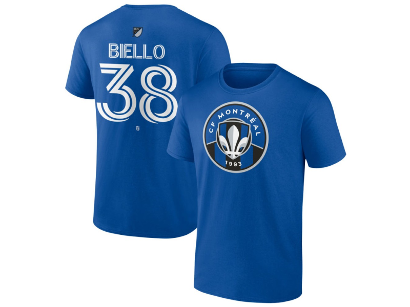 Youth CF Montreal #38 Allesandro Biello Team Authentic T-Shirt - Royal
