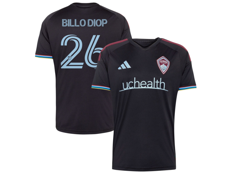 Billo Diop Colorado Rapids 2026 Colorful Colorado Fan Version Jersey - Black