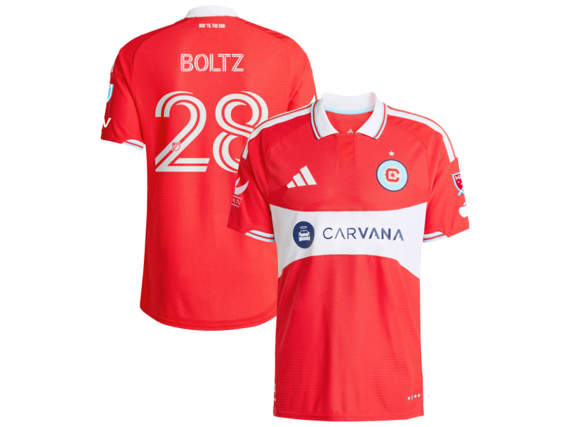 Dean Boltz Chicago Fire 2026 Forever Red Player Version Jersey - Red With Patch