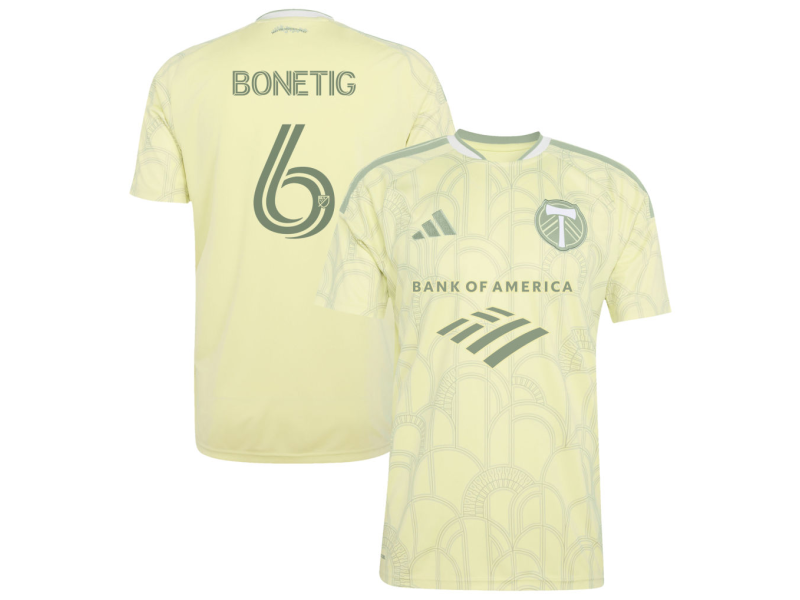 Alex Bonetig Portland Timbers 2026 Civic Stadium Edition Fan Version Jersey - Yellow