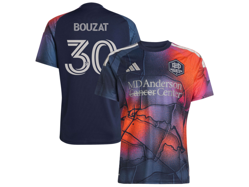 Augustin Bouzat Houston Dynamo FC 2026 Mission Control Fan Version Jersey - Blue