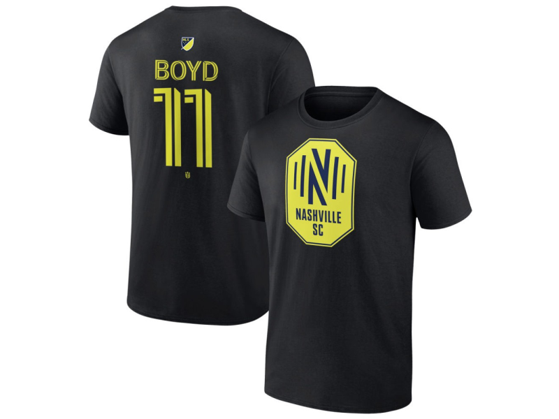 Youth Nashville SC #11 Tyler Boyd Team Authentic T-Shirt - Black