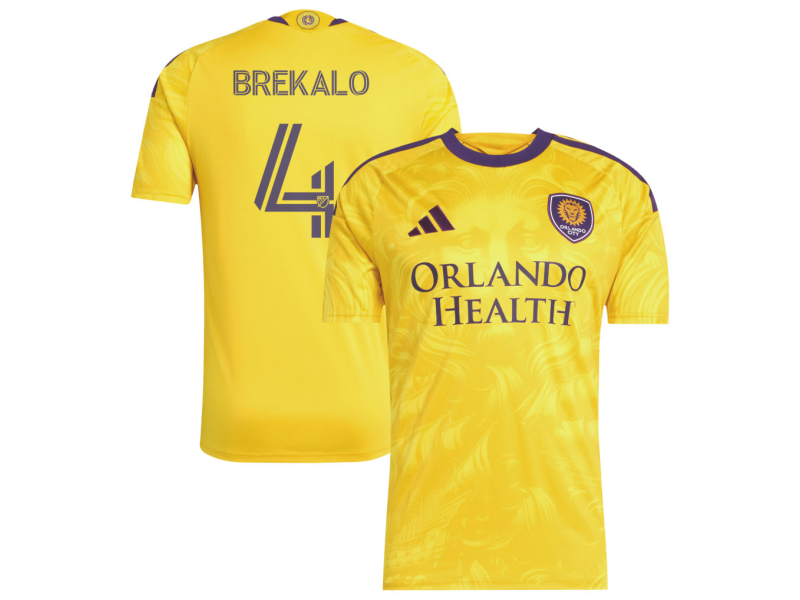David Brekalo Orlando City SC 2026 Sunken Treasure Edition Fan Version Jersey - Yellow