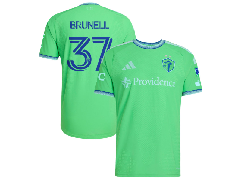 Snyder Brunell Seattle Sounders FC 2026 The Evergreen State Edition Player Version Jersey - Rave Green With Patch