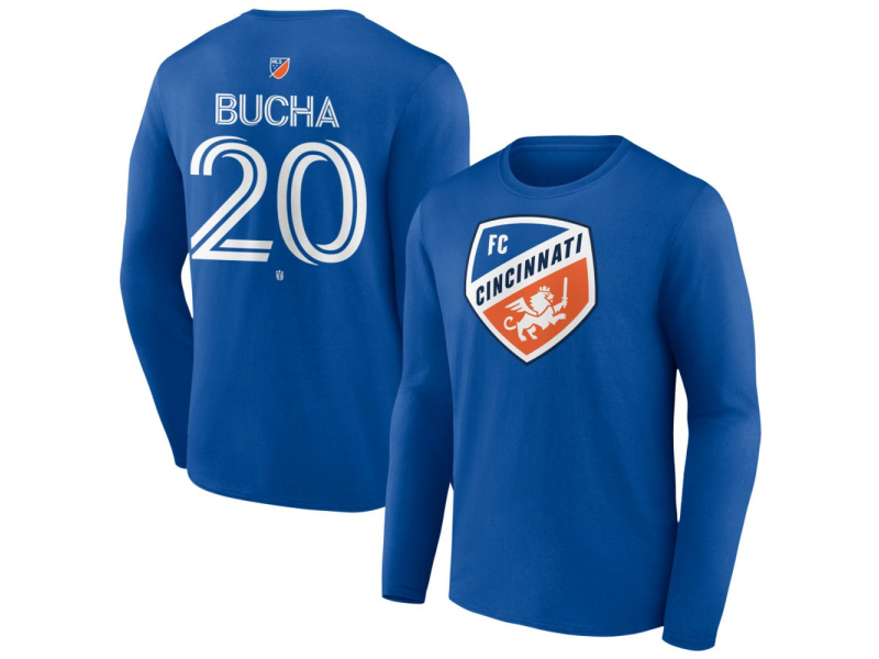 Youth FC Cincinnati #20 Pavel Bucha Team Authentic Long Sleeve T-Shirt - Royal