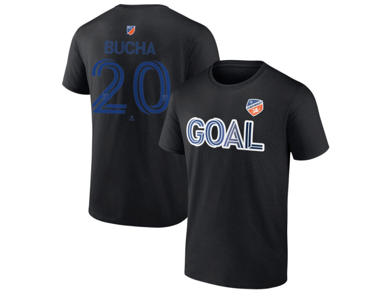 Youth FC Cincinnati Goal #20 Pavel Bucha T-Shirt - Black