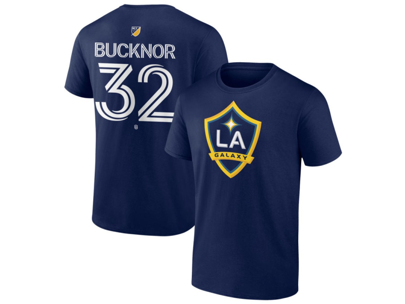 Men's LA Galaxy #32 Jason Bucknor Team Authentic T-Shirt - Navy
