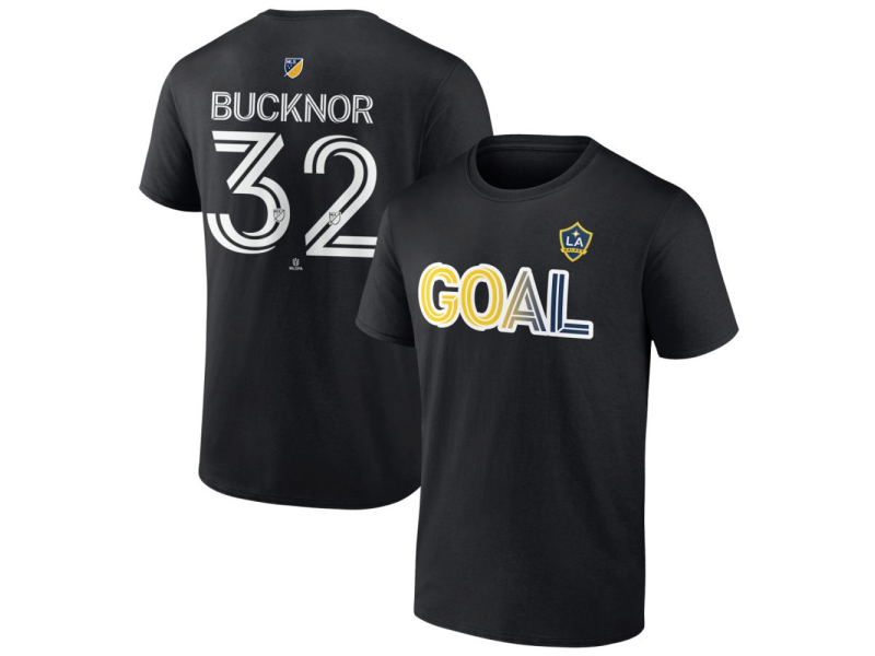 Men's LA Galaxy Goal #32 Jason Bucknor T-Shirt - Black
