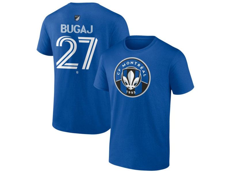 Men's CF Montreal #27 Dawid Bugaj Team Authentic T-Shirt - Royal