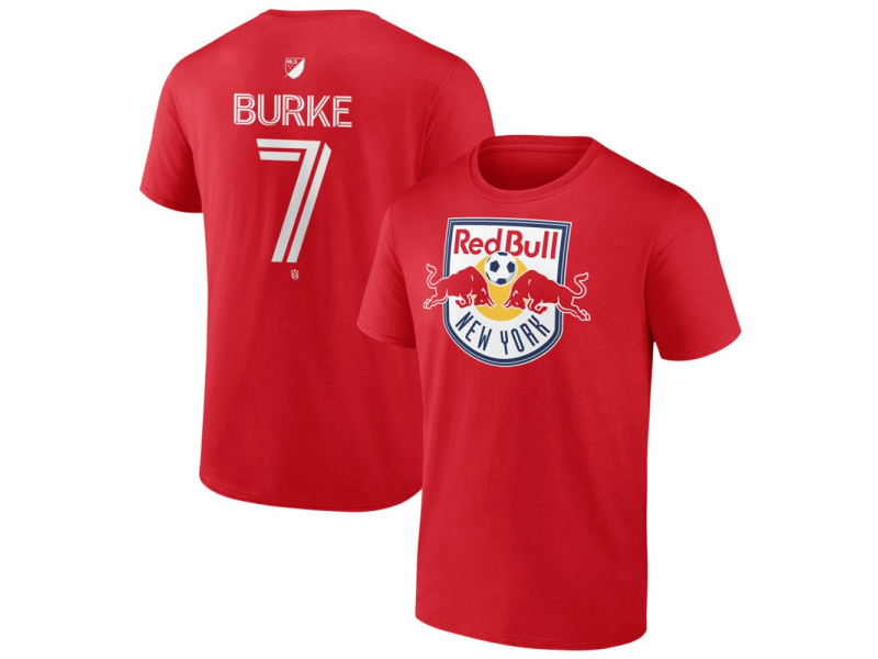 Youth New York Red Bulls #7 Cory Burke Team Authentic T-Shirt - Red