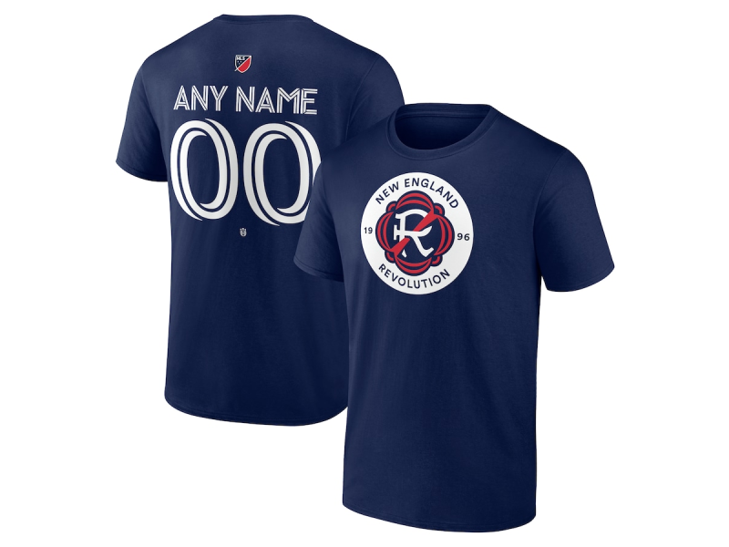 Men's New England Revolution #15 Brandon Bye Team Authentic T-Shirt - Navy