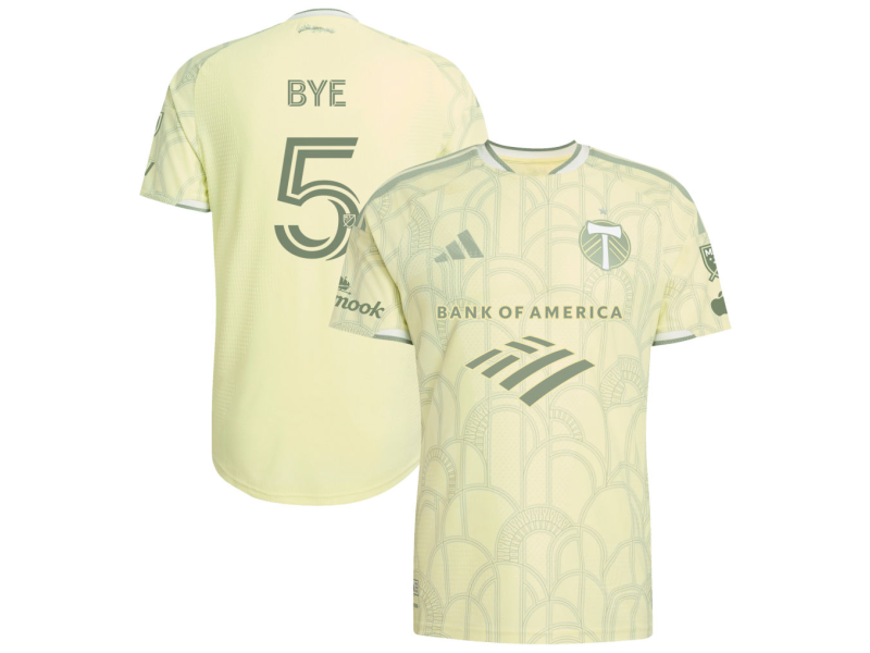 Brandon Bye Portland Timbers 2026 Civic Stadium Edition Player Version Jersey - Yellow With Patch