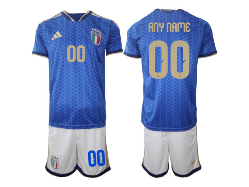 Custom Italy 2026 World Cup Home Fan Jersey - Blue