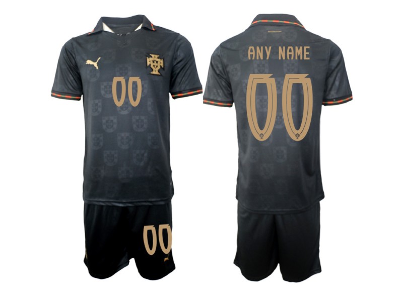 Custom Portugal 2026 World Cup Special Edition Away Fan Jersey - Black
