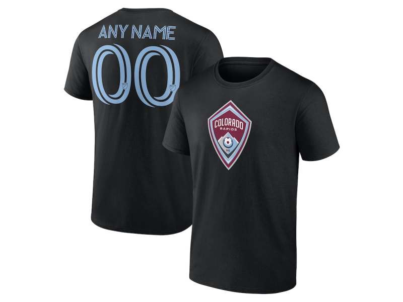 Men's Colorado Rapids #91 Kevin Cabral T-Shirt - Black