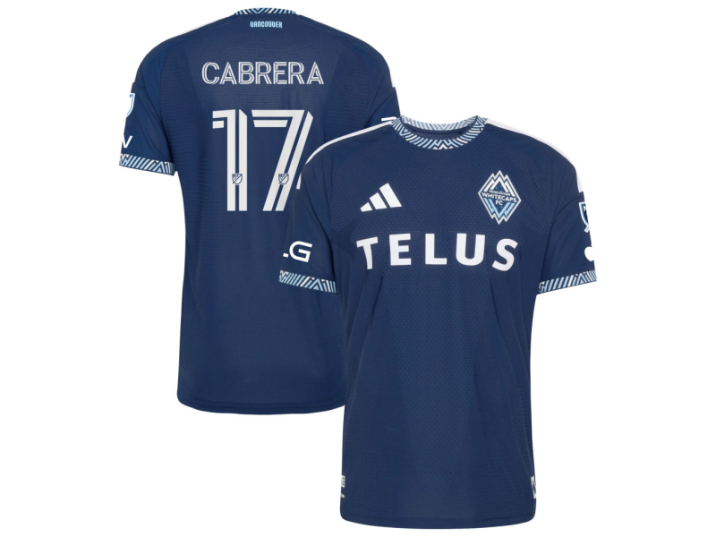 Kenji Cabrera Vancouver Whitecaps FC 2026 The Coastal Player Version Jersey - Blue With Patch