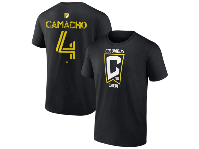 Youth Columbus Crew #4 Rudy Camacho Team Authentic T-Shirt - Black