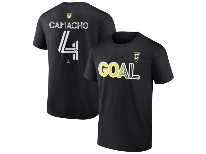 Men's Columbus Crew Goal #4 Rudy Camacho T-Shirt - Black