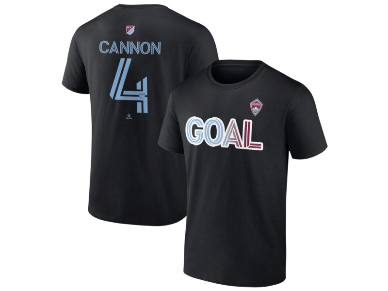 Youth Colorado Rapids Goal #4 Reggie Cannon T-Shirt - Black