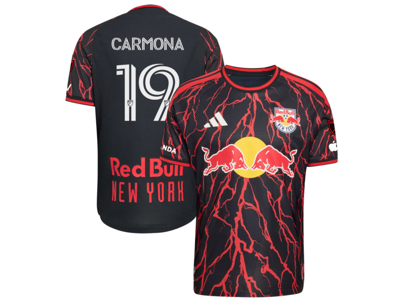Wikelman Carmona New York Red Bulls 2026 The Rooted Edition Player Version Jersey - Black With Patch
