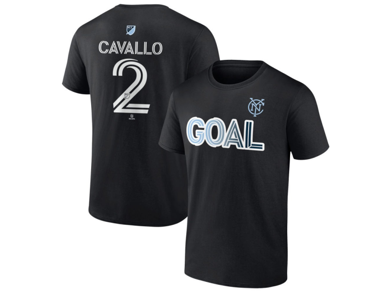 Youth New York City FC Goal #2 Nico Cavallo T-Shirt - Black