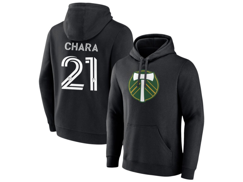 Men's Portland Timbers #21 Diego Chara Pullover Hoodie - Black
